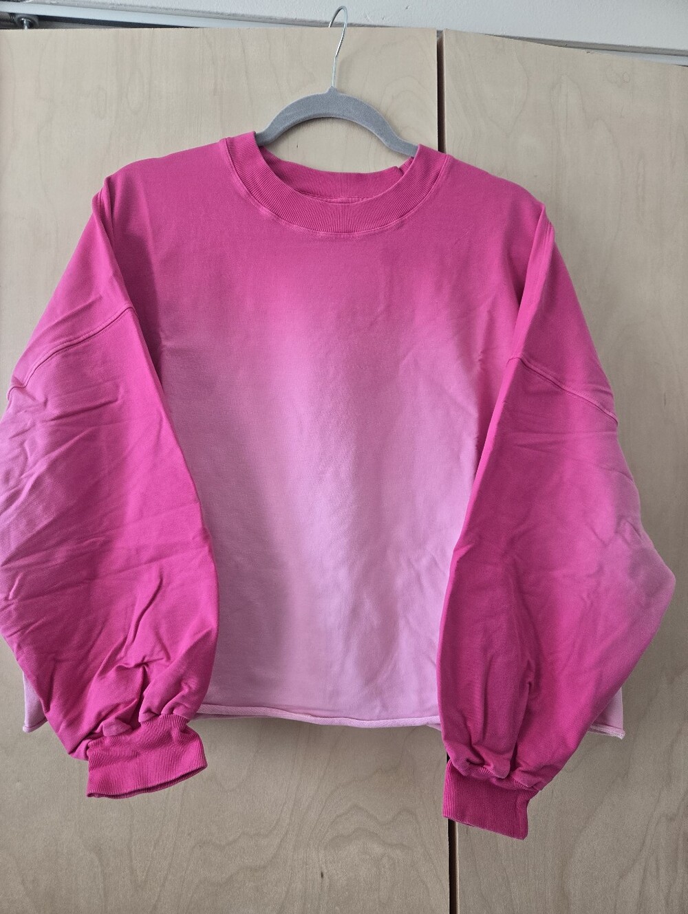 Lululemon Oversized Ombre Pink Crewneck Sweatshirt